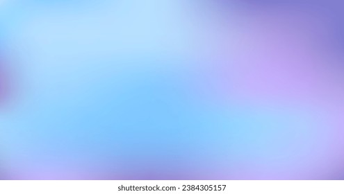 Gradient winter pastel background. Blue, purple and pink color. Flow design wallpaper. Blur vector illustration