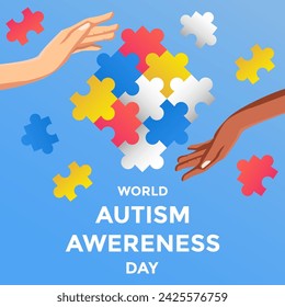 illustration autism awareness day