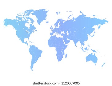 Gradient world map