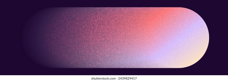 Gradient Y2k shape blur with noise. Line blurry aesthetic y2k. Vector grain pastel form illustration. Aura gradient shape