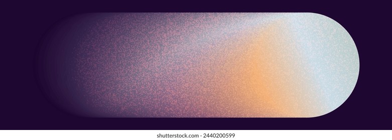 Gradient Y2k shape blur with noise. Line blurry aesthetic y2k. Vector grain pastel form illustration. Aura gradient shape