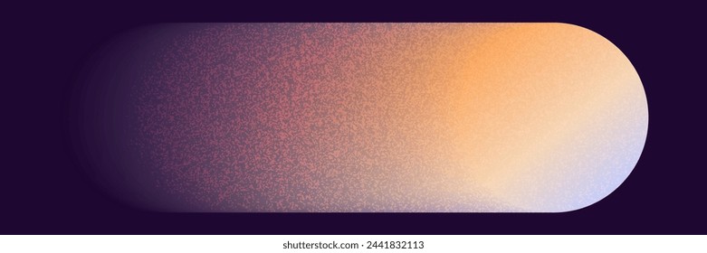 Gradient Y2k shape blur with noise. Line blurry aesthetic y2k. Vector grain pastel form illustration. Aura gradient shape