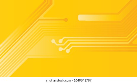 Gradient yellow abstract tech background. vector. eps10.