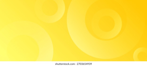 Farbverlauf-gelber Hintergrund. Abstrakter, gelber, moderner Hintergrund mit Kreiselementen.