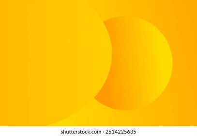 Gradient yellow background with bubbles. Modern background vector