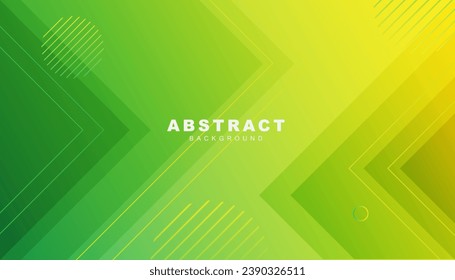 gradient yellow and green abstract geometric background