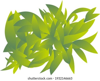 gradiente amarillo a verde de hojas para fondo