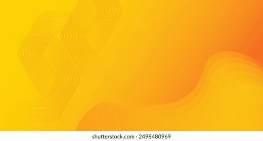 Gradient yellow hexagonal background vector design abstract