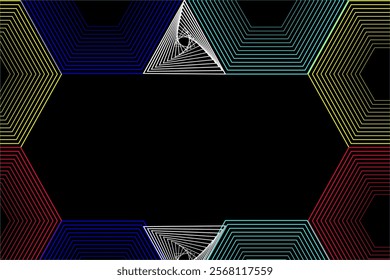 Gradient Yellow Orange and Monochrome Modern Abstract Background with Line Elements: Vibrant Design