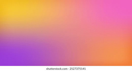 Gradient from yellow to pink with pixelated halftone effect, ideal for vibrant design projects.