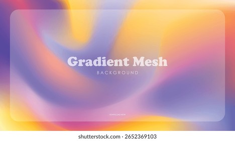gradient yellow, pink, purple and blue colorful mesh blur background