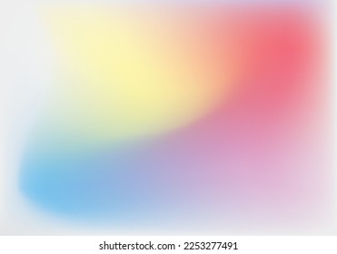 Fondo de color amarillo degradado, rojo, púrpura, blanco y azul.Fondo de color degradado. Resumen de fondo borroso. Para la plantilla web afiche afiche de arte gráfico digital.