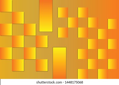 Gradient yellow shape illustration art vector 