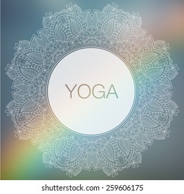 Gradient yoga card design
