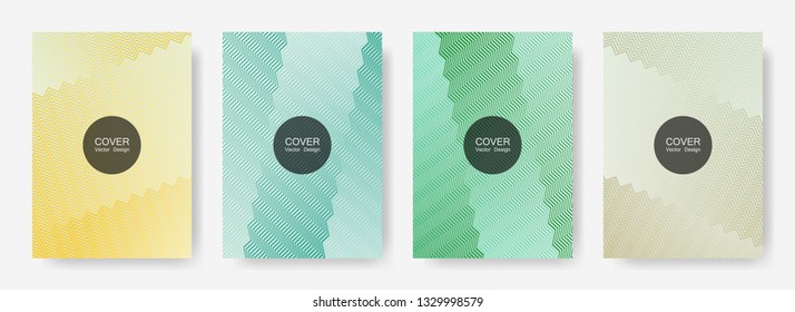 Gradient zig zag stripes texture vector backgrounds for   booklet covers. Vivid zig zag gradient line stripes pattern. Poster backdrops collection.