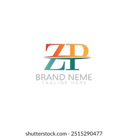 Logotipo plano del logotipo de la compañía del logotipo de ZP del gradiente
Plantillas de logotipo