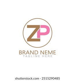 Logotipo plano del logotipo de la compañía del logotipo de ZP del gradiente
Plantillas de logotipo