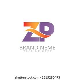 Logotipo plano del logotipo de la compañía del logotipo de ZP del gradiente
Plantillas de logotipo