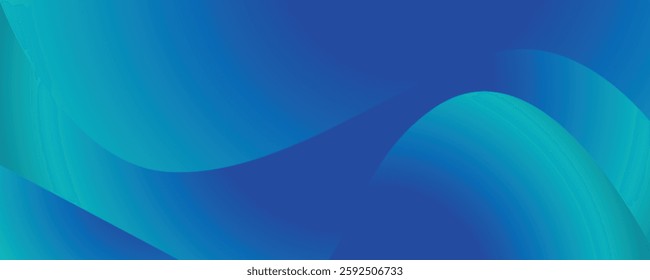 Gradient-rich abstract design featuring rolling blue waves that exude a contemporary, futuristic, and stylish appeal