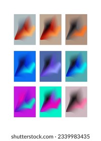 Gradients A4 Background Vector Futuristic
