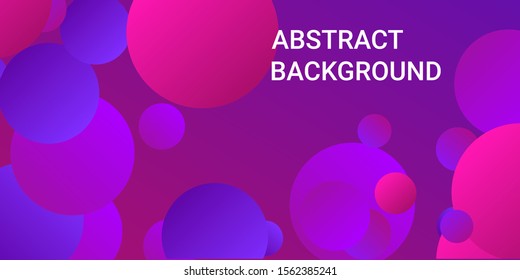 Gradients of balls shapes. Futuristic design of coverages.  Vector geometric illustration. Halftone, 3d. Abstract background of purple, pink gradients beads shapes.