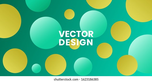 	
Gradients of balls shapes. Futuristic design of coverages. Vector geometric illustration. Halftone, 3d. Abstract background of green and yellow gradients beads shapes. eps 10