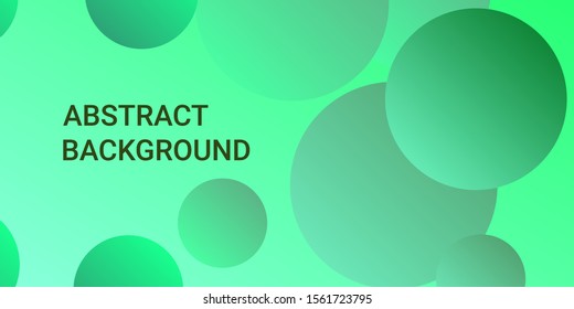 Gradients of balls shapes. Modern design of coverages. Vector geometric illustration. Halftone, 3d. Abstract background of green gradients beads shapes.