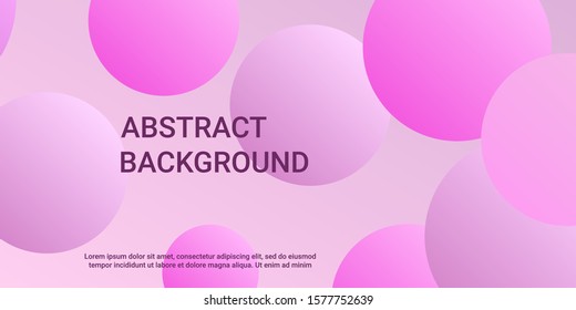 Gradients of balls shapes. Modern design of coverages. Vector geometric illustration. Halftone, 3d. Abstract background of purple, pink gradients beads shapes.