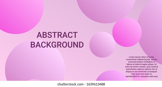 Gradients of balls shapes. Modern design of coverages. Vector geometric illustration. Halftone, 3d. Abstract background of purple, pink gradients beads shapes.