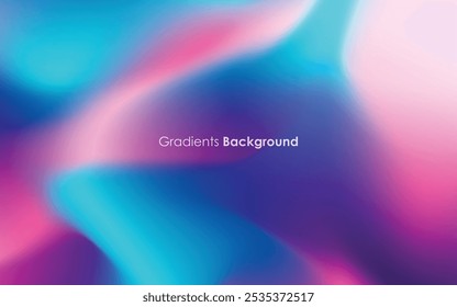 gradients blue, purple and pink color light background