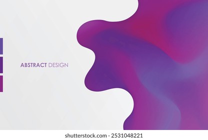 gradients blue and purple with white background