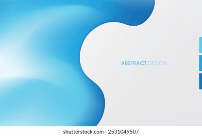 Gradientes azules con fondo abstracto blanco
