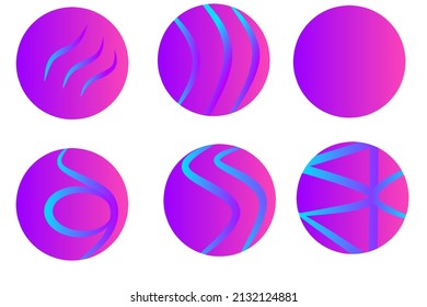 gradients creative logos collection optional for photo profile and logos