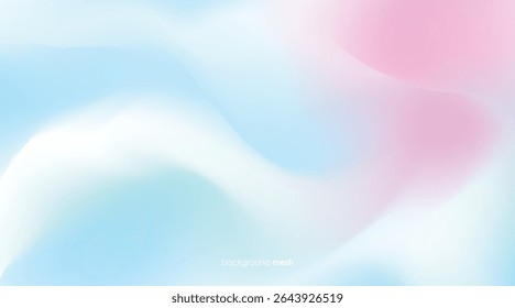 gradients mesh background blue, white, purple and pink colorful