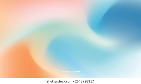 gradients mesh background yellow, blue, pink, and white colorful