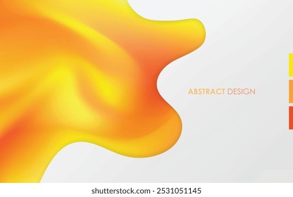 Gradientes naranja y amarillo con fondo blanco