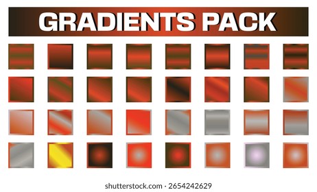 Gradientes Pack Paleta de cobre Texturas Moderno Diseño gráfico Patrones de fondo Colección de arte