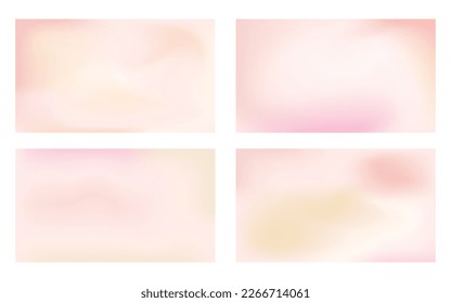 Gradients in pastel colors. Set of vector gradients. For covers, wallpapers background