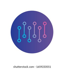 gradients with points gradient style icon design, futuristic virtual technology modern innovation digital entertainment tech and simulation theme Vector illustration