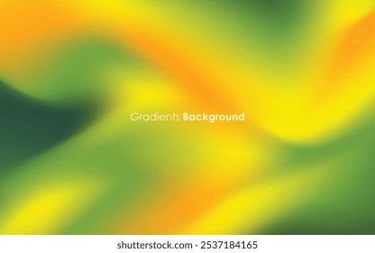 gradients yellow and green color background