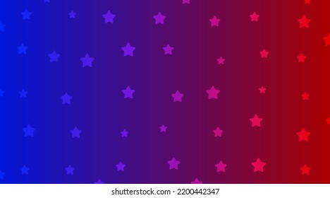 Gradiet abstract background with element star and color red blue