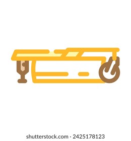 grading blade construction vehicle color icon vector. grading blade construction vehicle sign. isolated symbol illustration