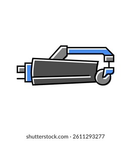grading blade construction vehicle color icon vector. grading blade construction vehicle sign. isolated symbol illustration