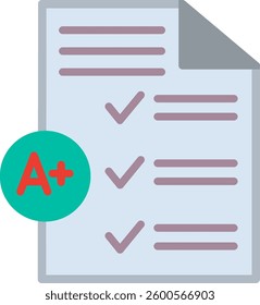 Grading Flat Illustration Vector Design