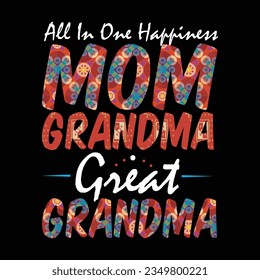 gradparents day T shirt design graphic