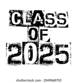 Graduate 2025 Class 2025 Lettering Vector Stock Vector (Royalty Free ...