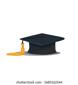 graduate academic hat with tassel vector illustration