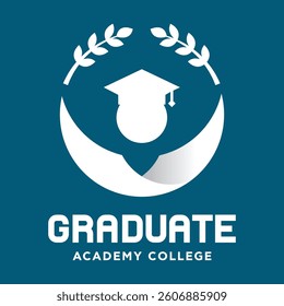 Graduate academy logo vector design