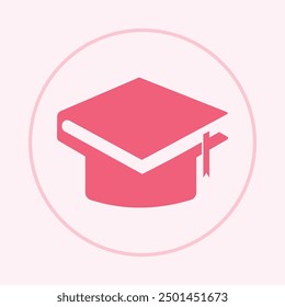 Graduate book trendy icon capable abstract beautiful vector illustration colorful artwork design.eps