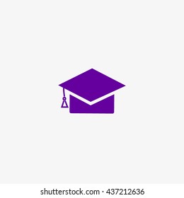 Graduate cap, icon